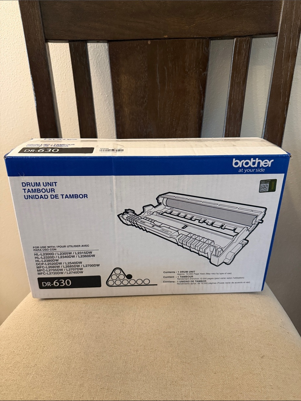 Brother Laser Printer Drum Unit Part DR-630 New in Box
